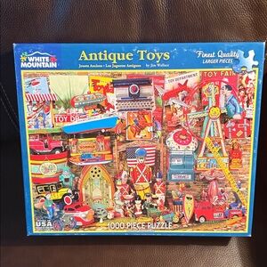 White Mountain Antique Toys Puzzle. 1000 pieces. Complete.  Excellent condition
